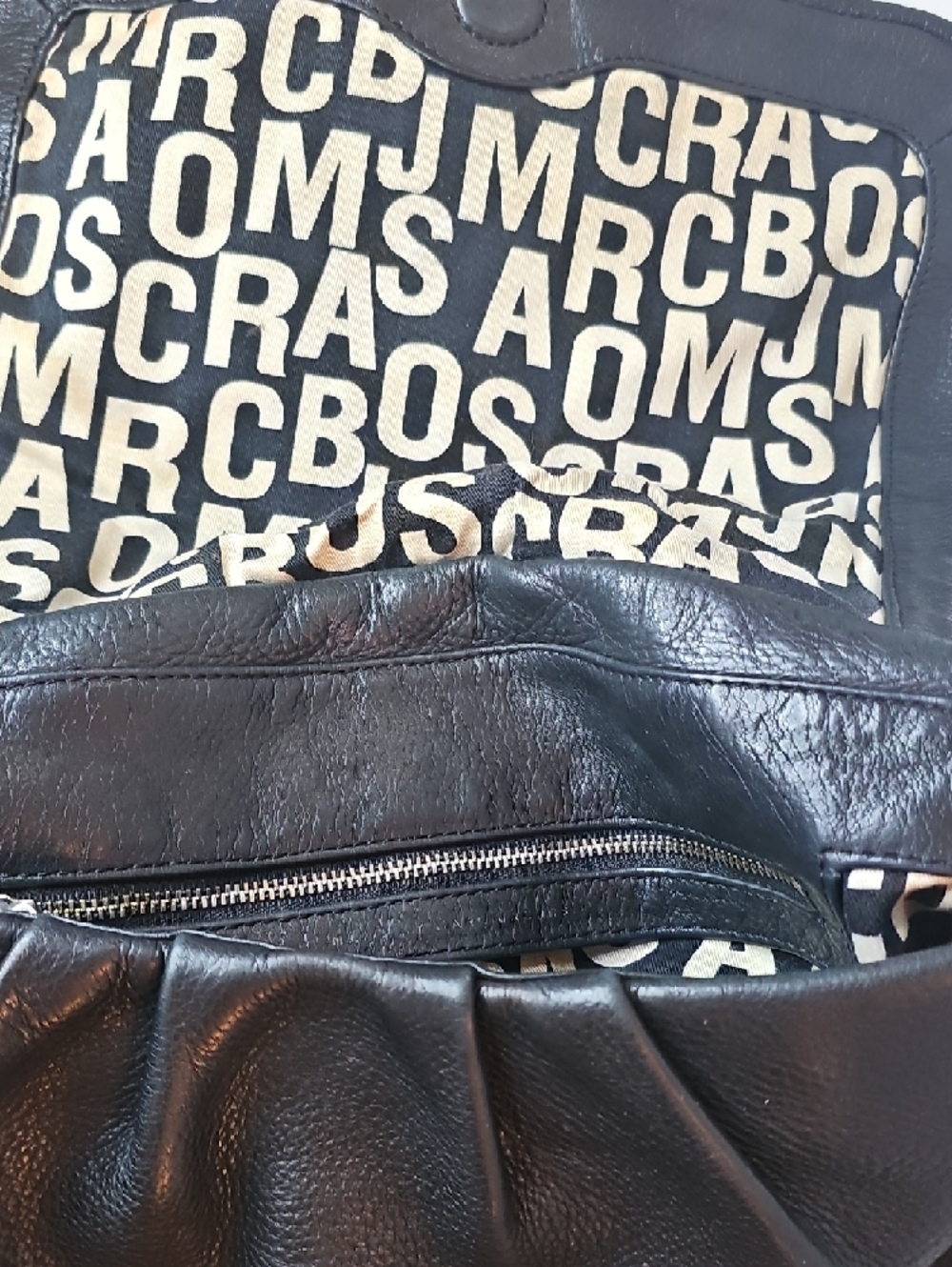 Marc Jacobs Black Leather Slouchy Shoulder Bag - Picture 12 of 14